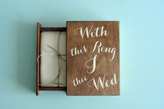 With This Ring I Thee Wed
 Ring Bearer Book With this Ring I thee Wed Weddings Made