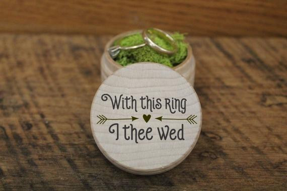 With This Ring I Thee Wed
 Items similar to With this ring I thee wed Personalized