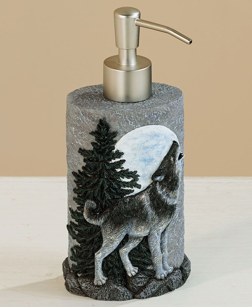 Wolf Bathroom Decor
 Wolf Pack Bathroom Collection With images