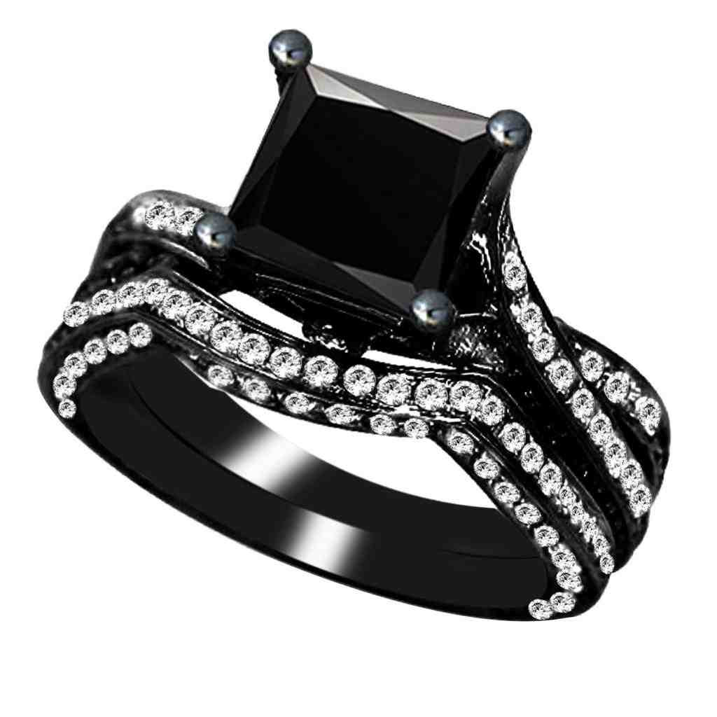 Womens Black Wedding Rings
 Black Gold Wedding Rings For Women Wedding and Bridal