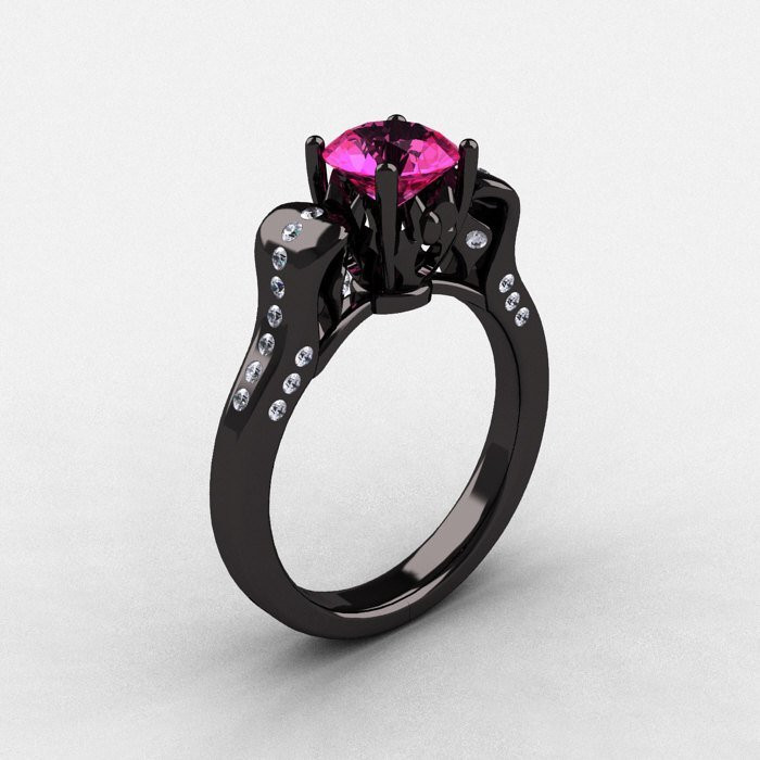 Womens Black Wedding Rings
 Black Wedding Rings for Women Wedding and Bridal Inspiration