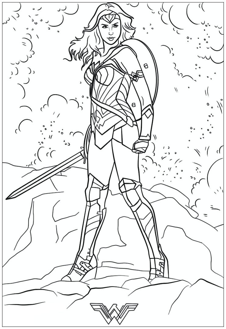 Wonder Woman Coloring Pages For Kids
 Wonder Woman Wonder Woman Kids Coloring Pages