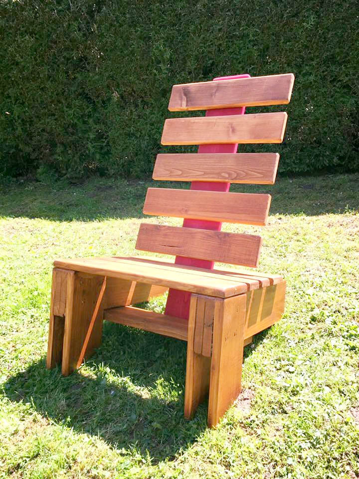 Wood Chair DIY
 Pallet Lounge Chair DIY Wood Projects