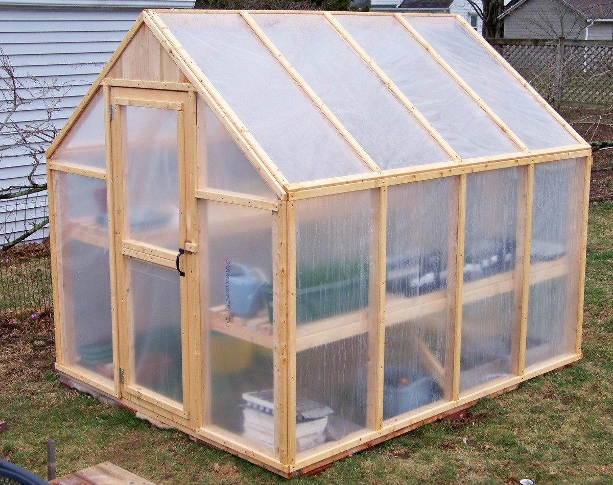Wood Greenhouse Plans DIY
 Vegans Living f the Land Construct a Greenhouse using