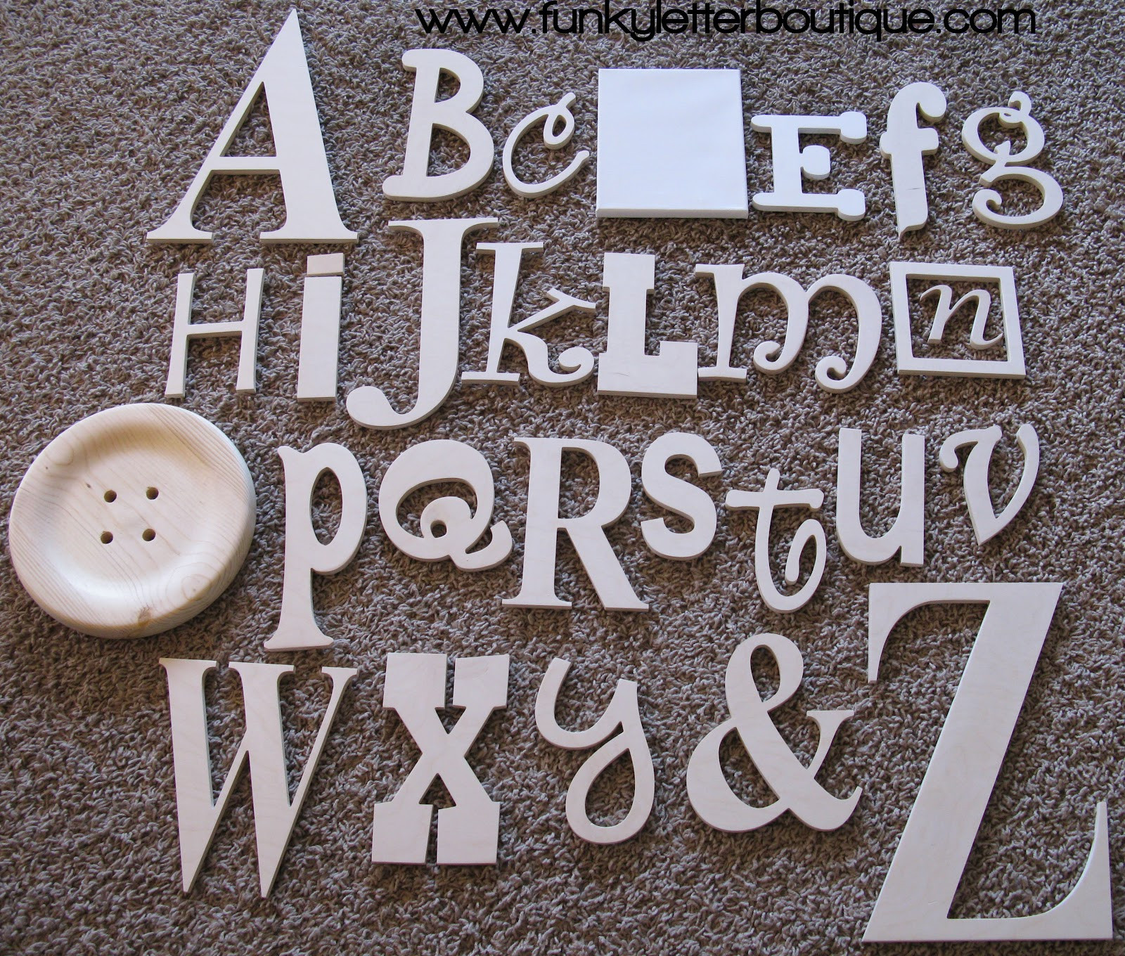 Wood Letter DIY
 The Funky Letter Boutique DIY Wooden Letters and Home