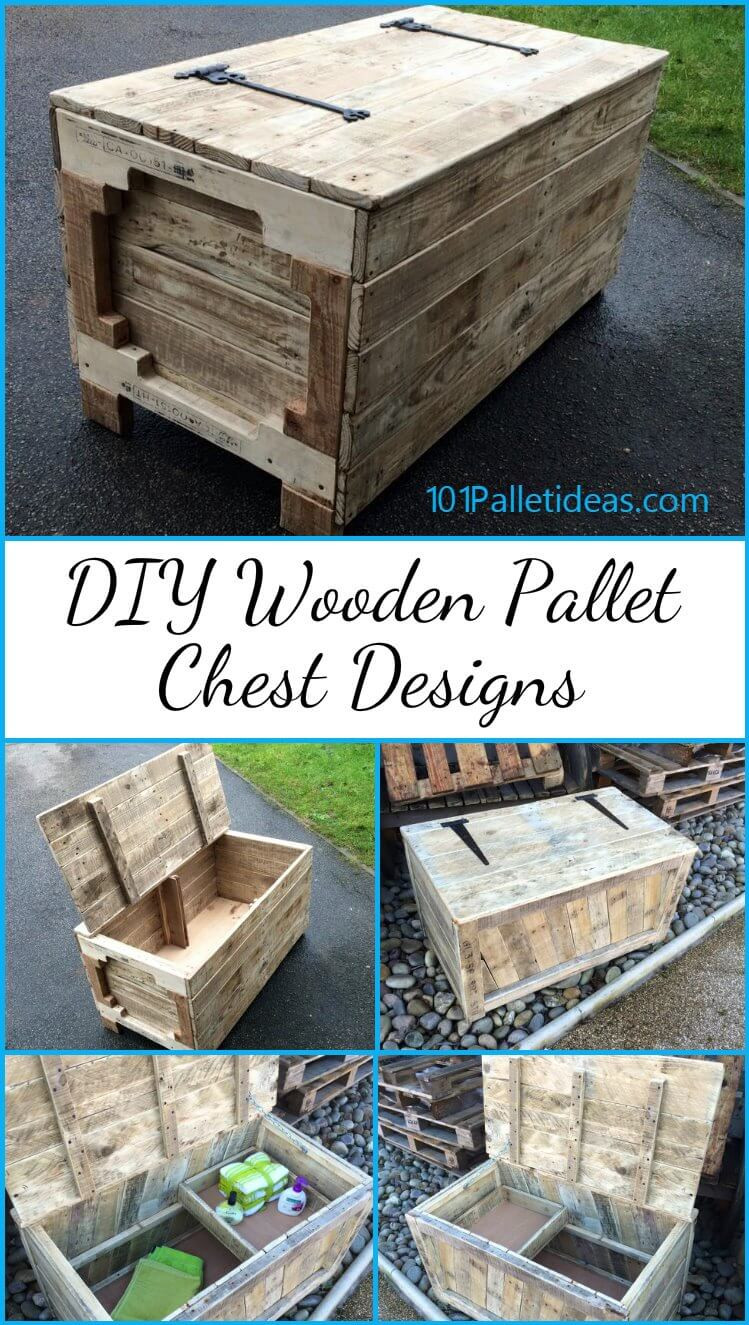 Wood Pallet DIY Ideas
 DIY Wooden Pallet Chest Designs Easy Pallet Ideas