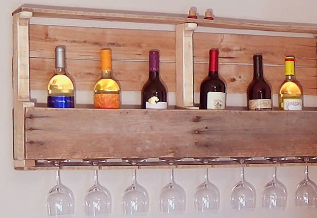 Wood Pallet Wine Rack DIY
 DIY Wood Pallet Wine Rack