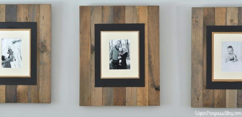 Wood Picture Frames DIY
 DIY Picture Frame Get the Rustic Weathered Pallet Look