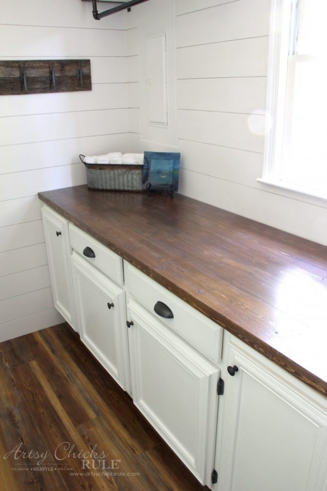 Wood Plank Countertops DIY
 How To Make A DIY Wood Countertop easier than you thought