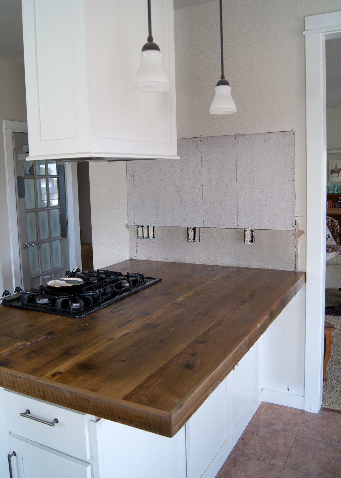 Wood Plank Countertops DIY
 DIY Reclaimed Wood Countertop