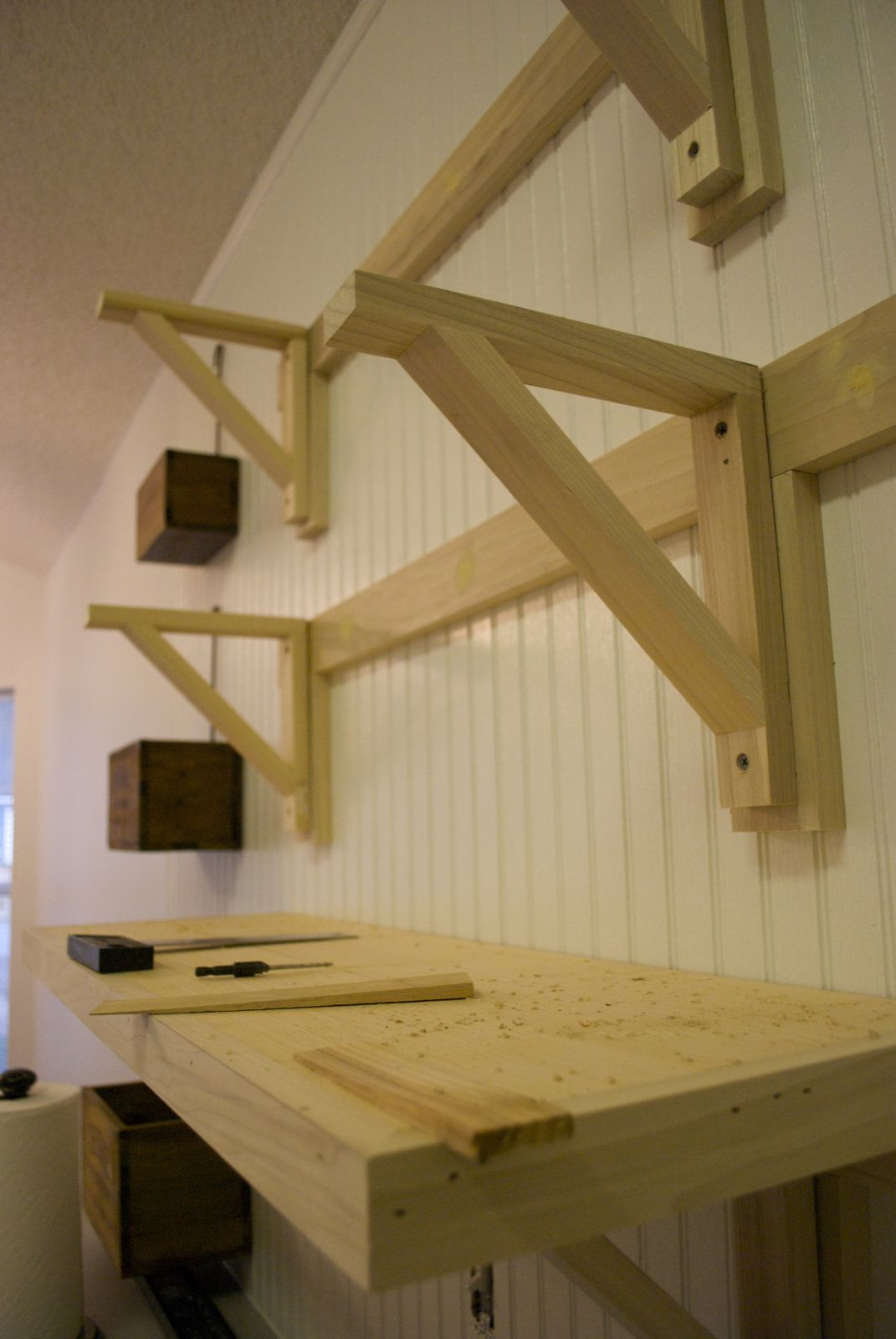 Wood Shelf Bracket DIY
 Low Country Living Do a Little Jig