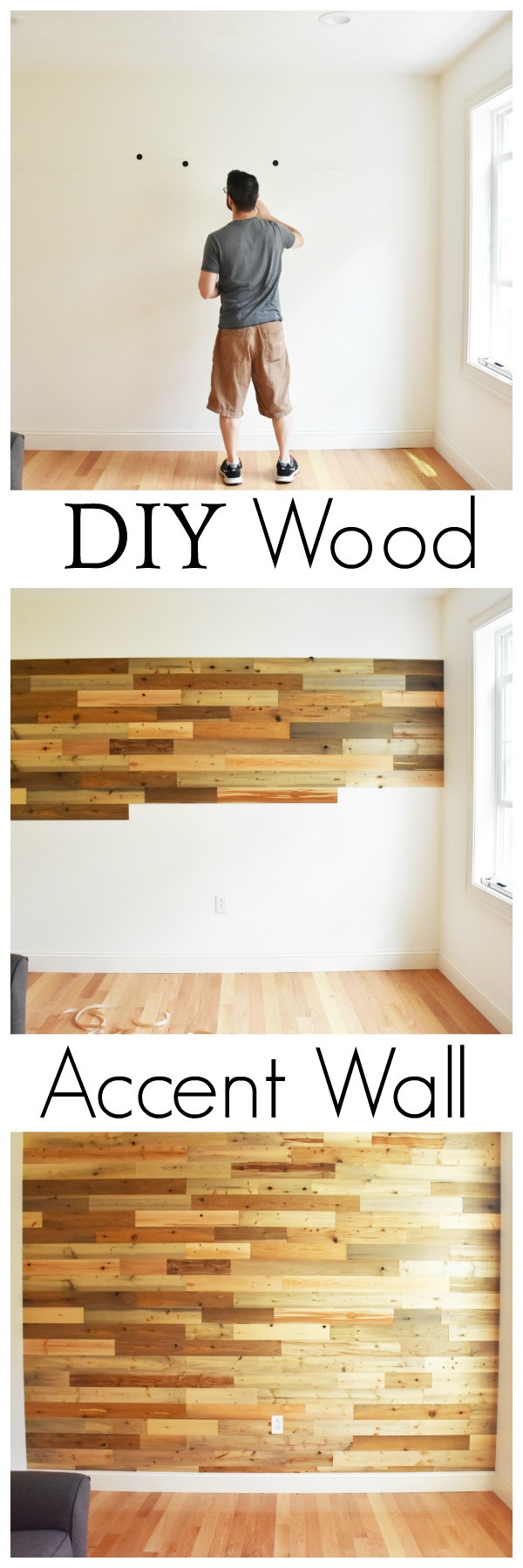 Wood Wall DIY
 How I Made an Awesome Reclaimed Wood Accent Wall with