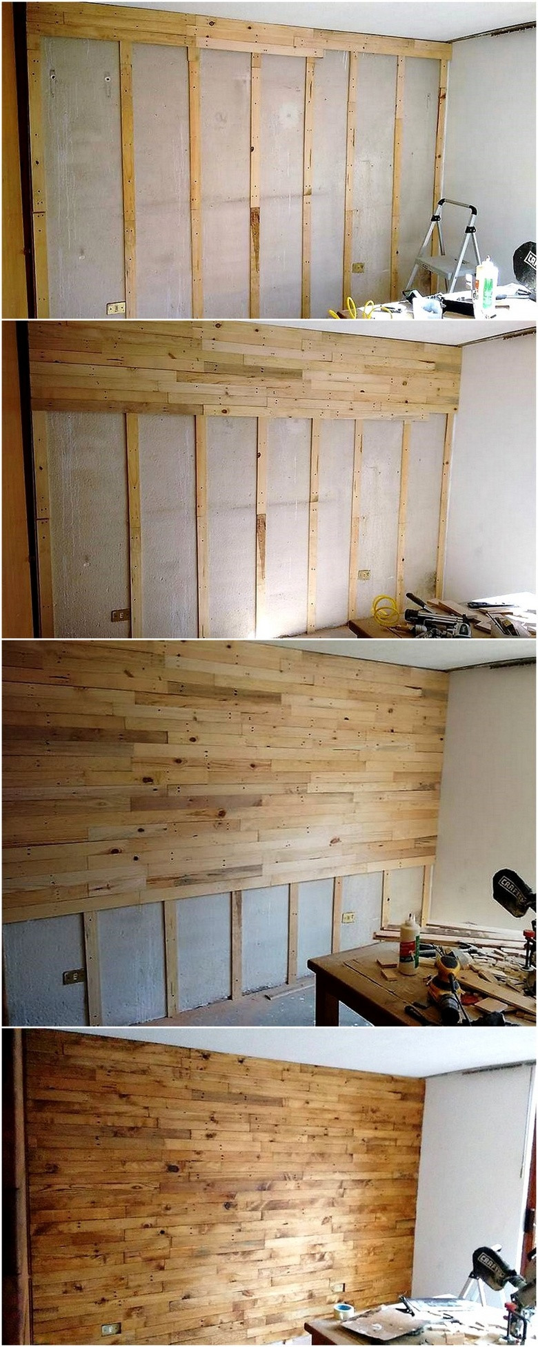 Wood Wall DIY
 Low Cost DIY Pallet Wood Creations