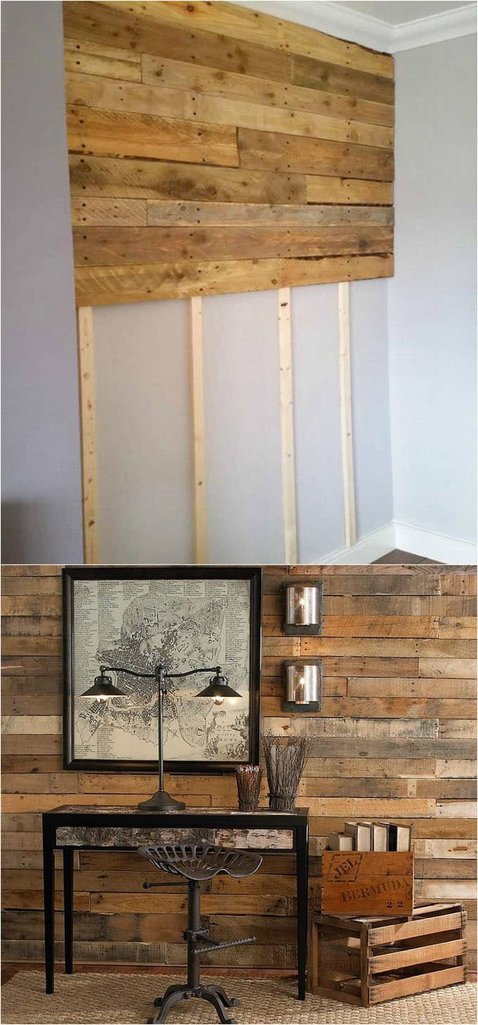 Wood Wall DIY
 Shiplap Wall and Pallet Wall 30 Beautiful DIY Wood Wall