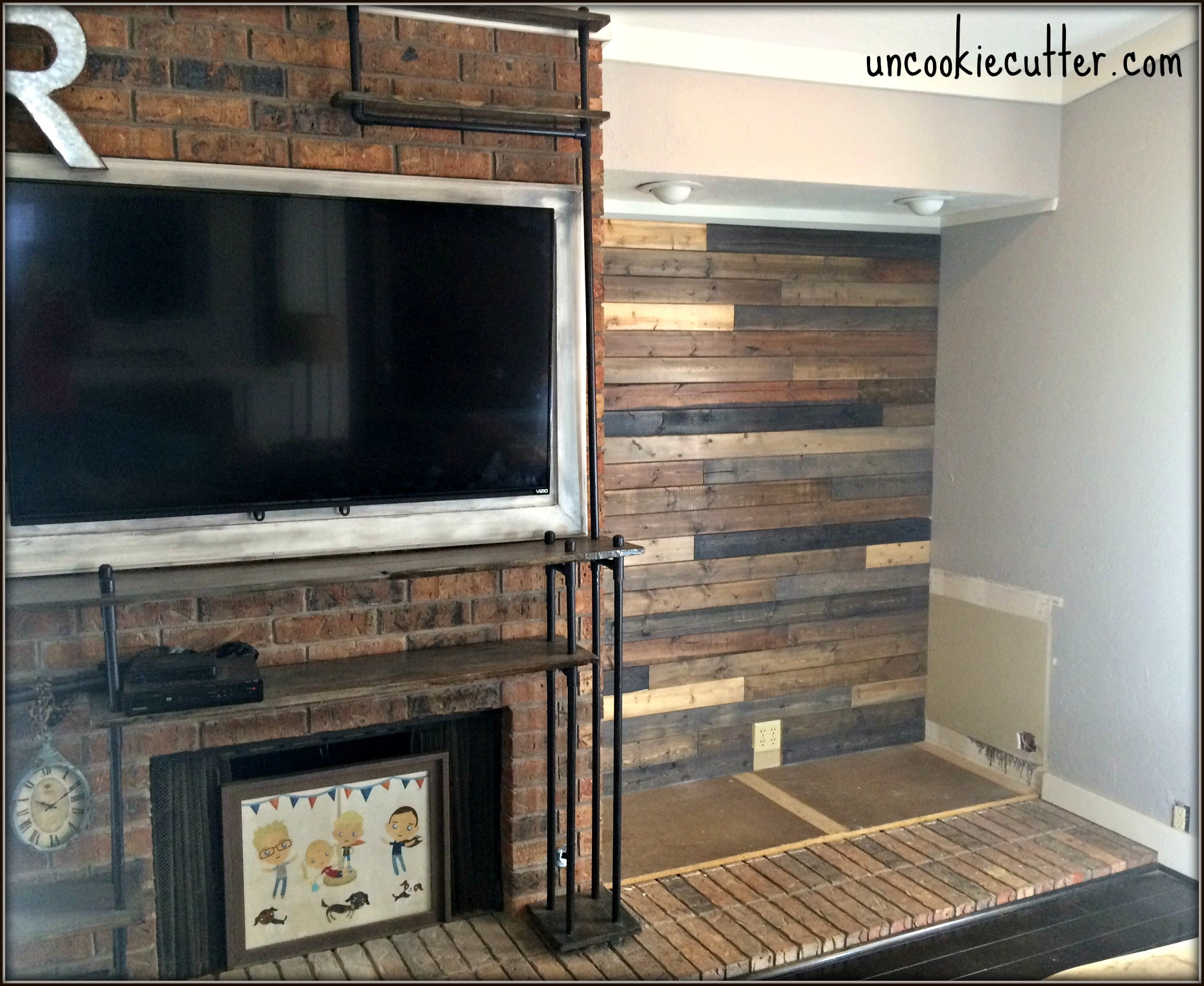 Wood Wall Paneling DIY
 Mixed Wood Wall Easy & Cheap DIY Uncookie Cutter