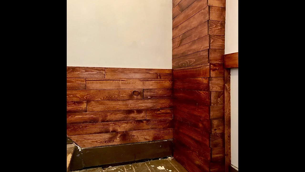 Wood Wall Paneling DIY
 Easy DIY reclaimed wood wall panels