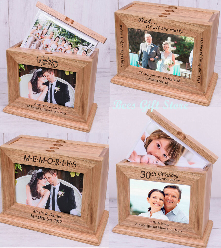 Wooden Anniversary Gift Ideas
 PERSONALISED Wooden PHOTO Album Unusual Gift Ideas For