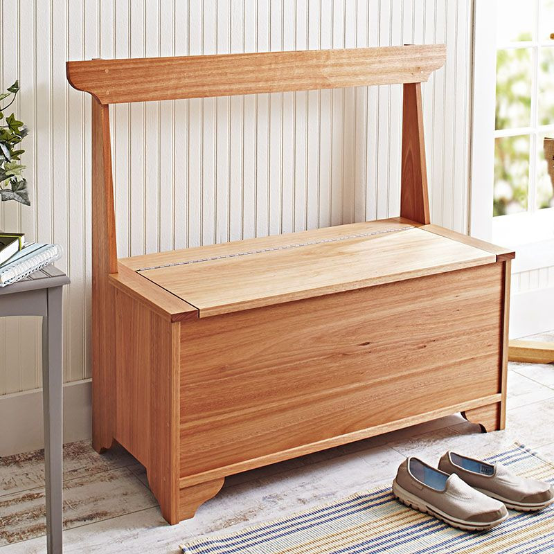 Wooden Bench With Storage Plans
 Indoor outdoor storage bench woodworking plan Furniture