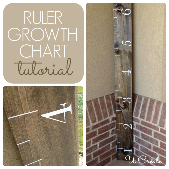 Wooden Ruler Growth Chart DIY
 Growth Chart Tutorial U Create