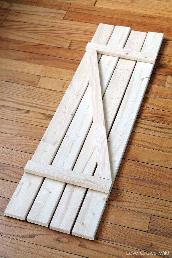 Wooden Shutters DIY
 DIY Barn Wood Shutters Love Grows Wild