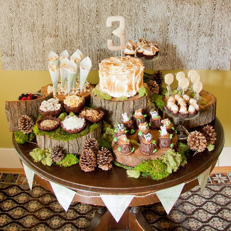 Woodland Birthday Party Ideas
 Woodland Birthday Treats Table trendy family must haves