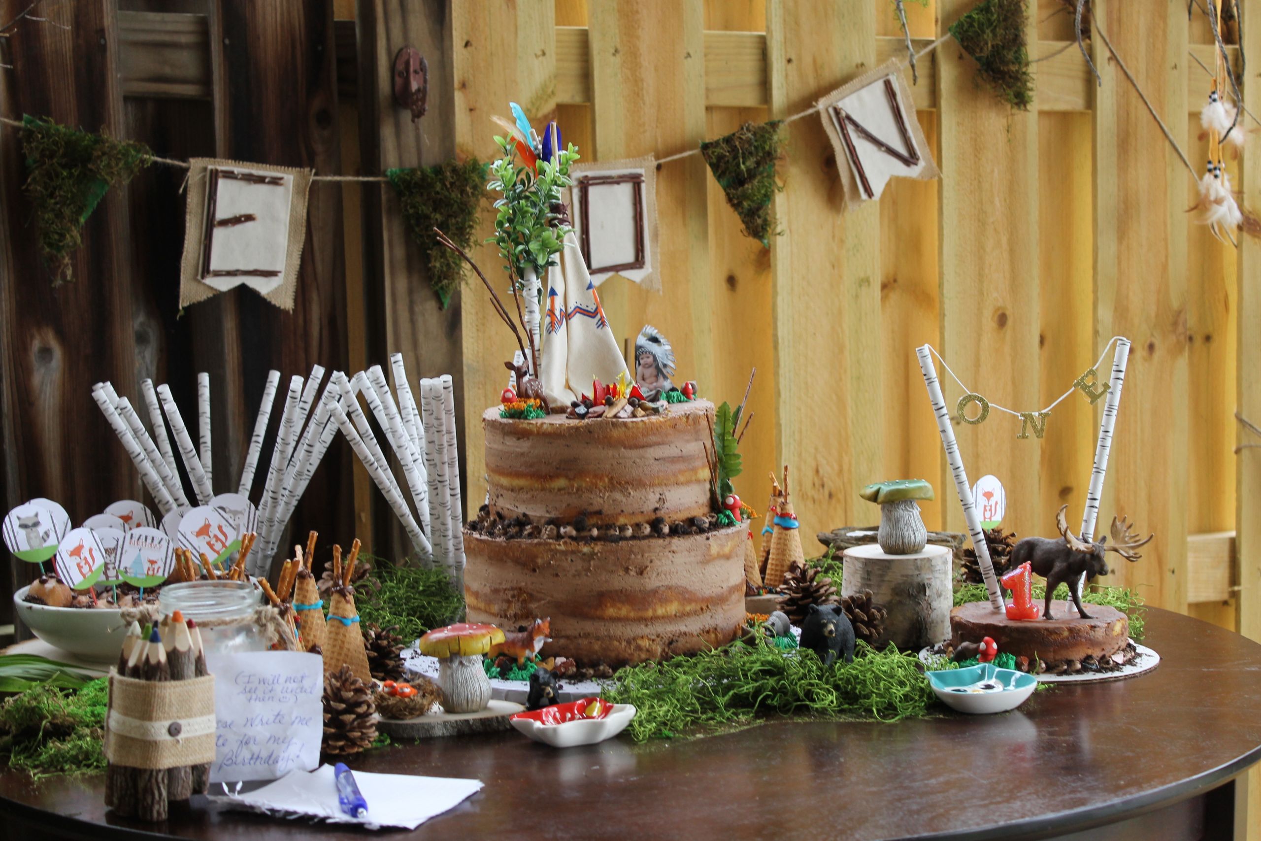 Woodland Birthday Party Ideas
 Leonardo s Woodland 1st Birthday Party Project Nursery