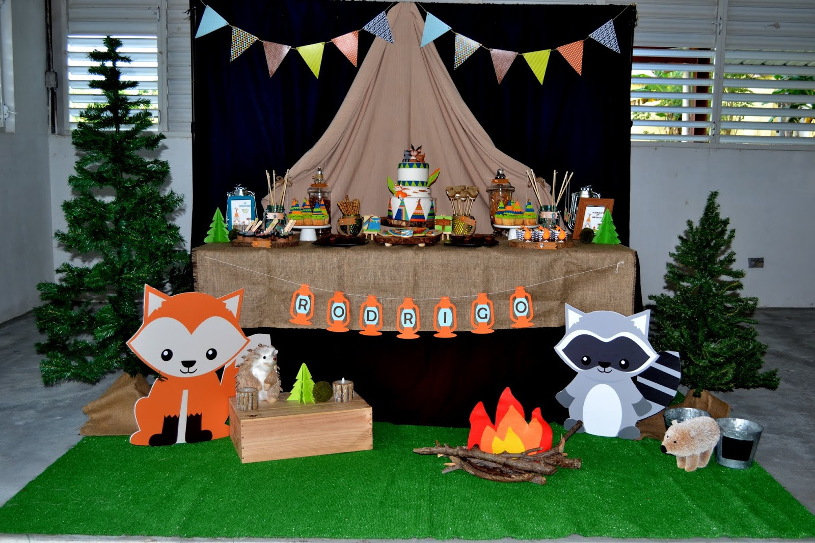 Woodland Birthday Party Ideas
 Partylicious Events PR Woodland Camping Birthday