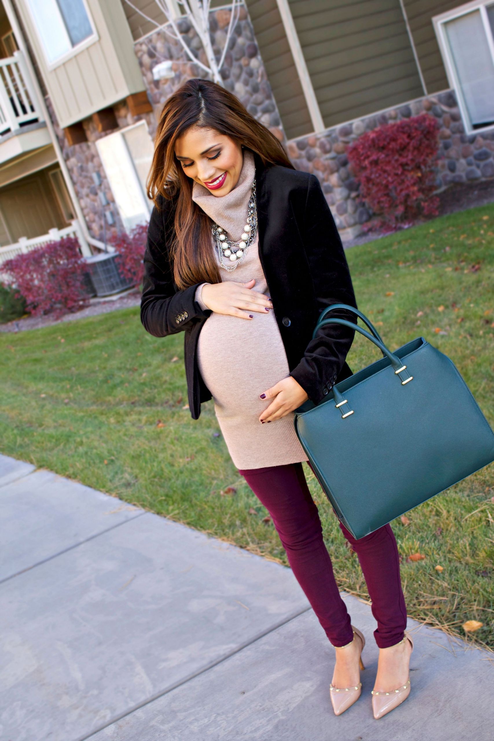 Work Work Fashion Baby
 maternity outfit work office