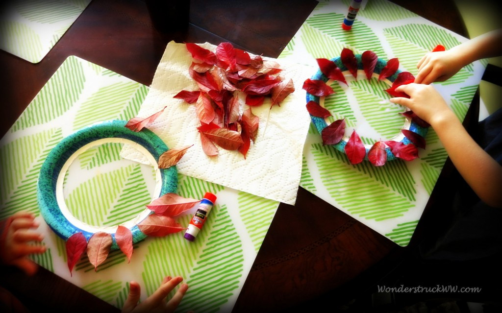 Wreath Craft For Kids
 Crafting with Kids Fall Leaf Wreaths