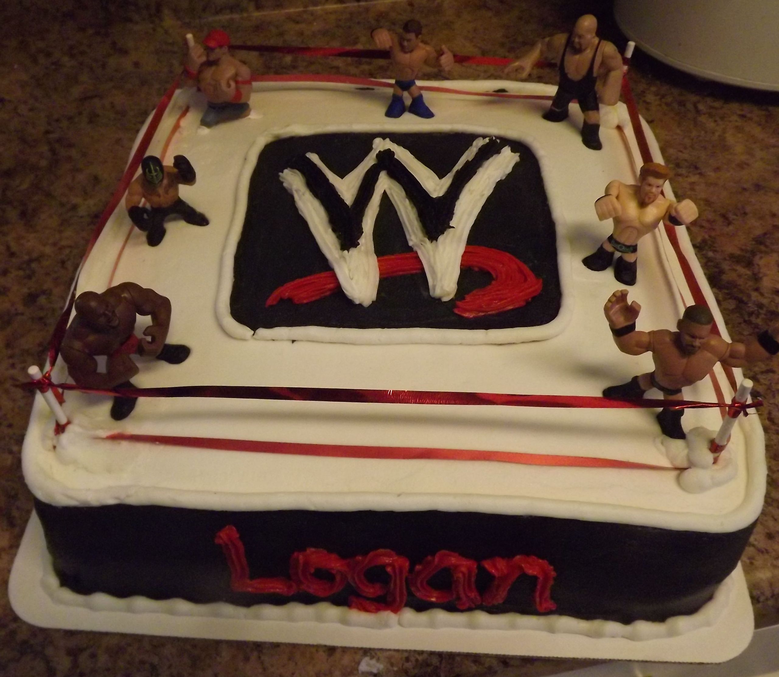Wrestling Birthday Cake
 Wrestling Birthday Cake whaaatt must be the one for me