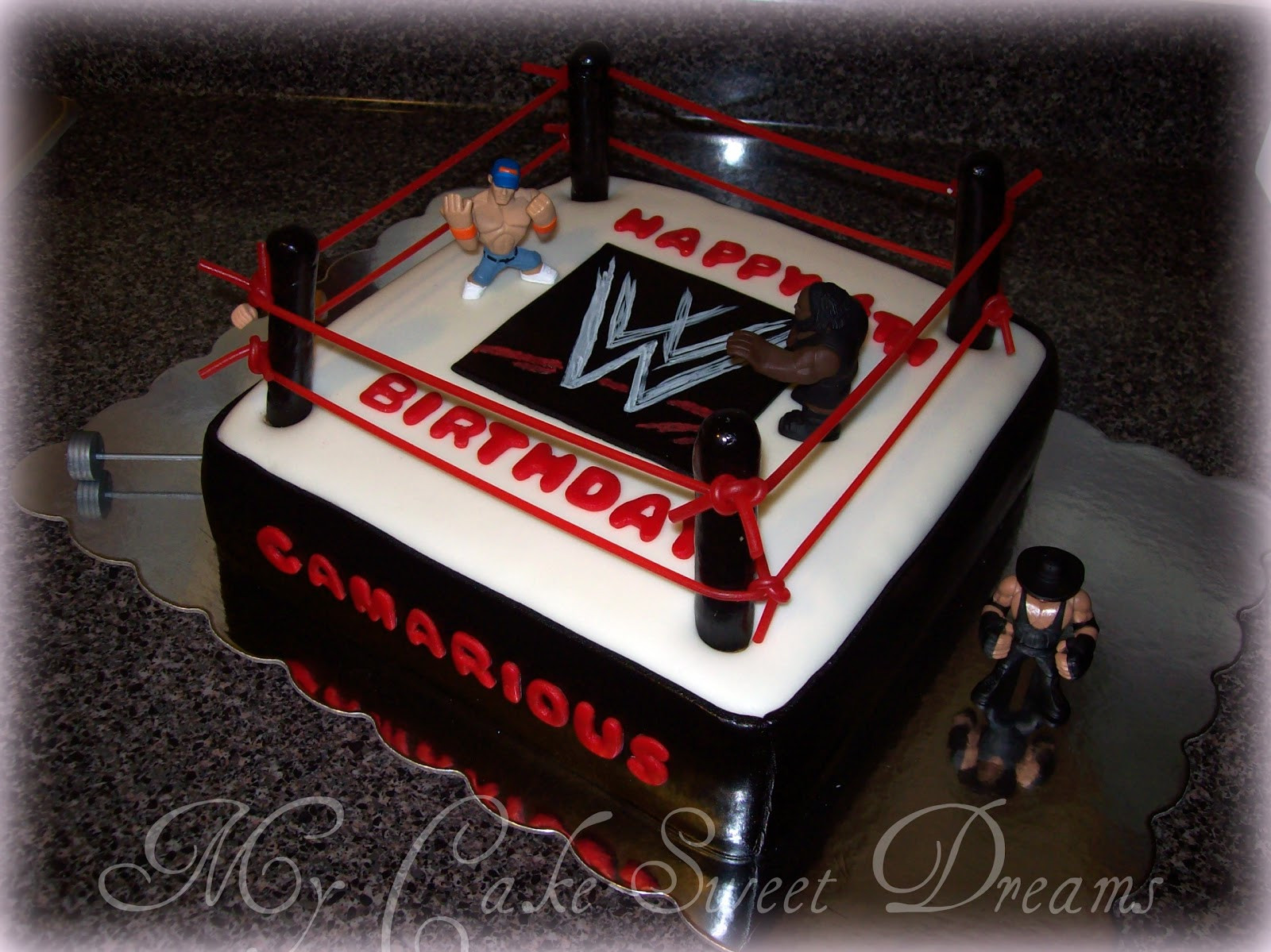 Wrestling Birthday Cake
 Cakesby Zana WWE Wrestling Cake