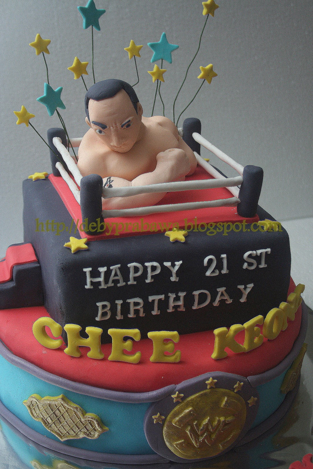 Wrestling Birthday Cake
 Butterfly Cake Wrestling Cake Theme
