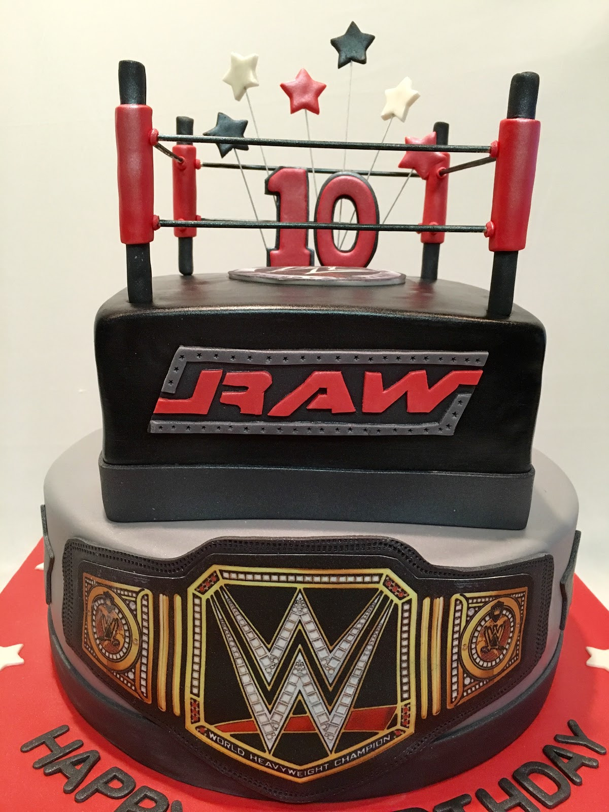 Wrestling Birthday Cake
 MyMoniCakes WWE Ring cake with belt