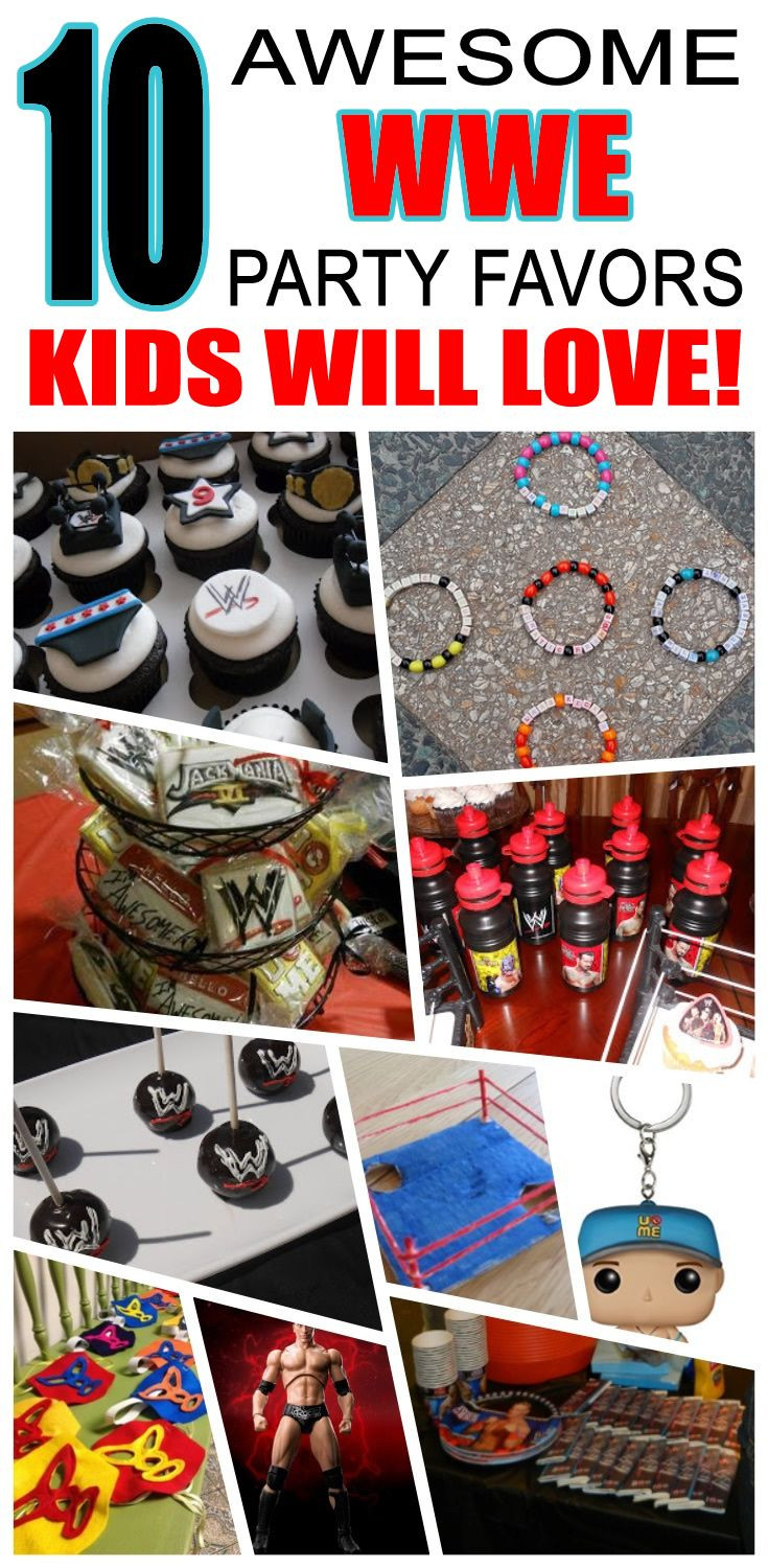 Wwe Gifts For Kids
 WWE Party Favor Ideas