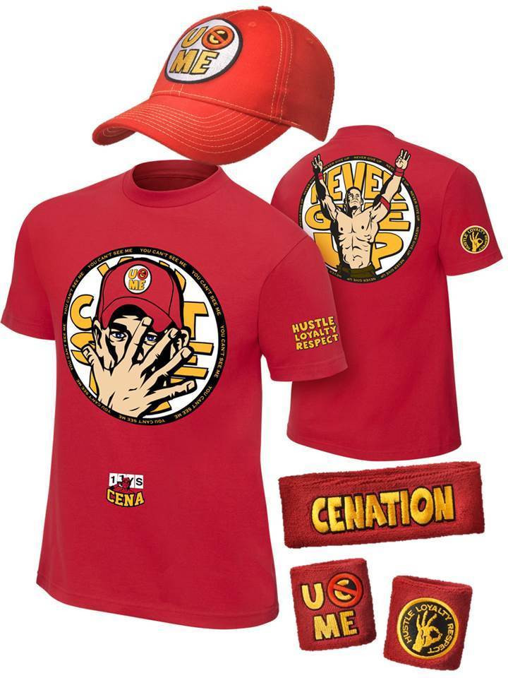 Wwe Gifts For Kids
 John Cena Boys 2014 Red Kids Costume T shirt Hat