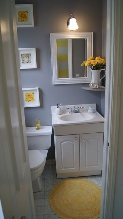 Yellow And Gray Bathroom Decor
 22 Bathrooms with Yellow Accents MessageNote
