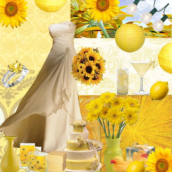 Yellow Themed Wedding
 Yellow wedding theme wedding colors ideas