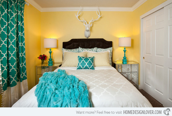 Yellow Walls Bedroom
 15 Gorgeous Grey Turquoise and Yellow Bedroom Designs