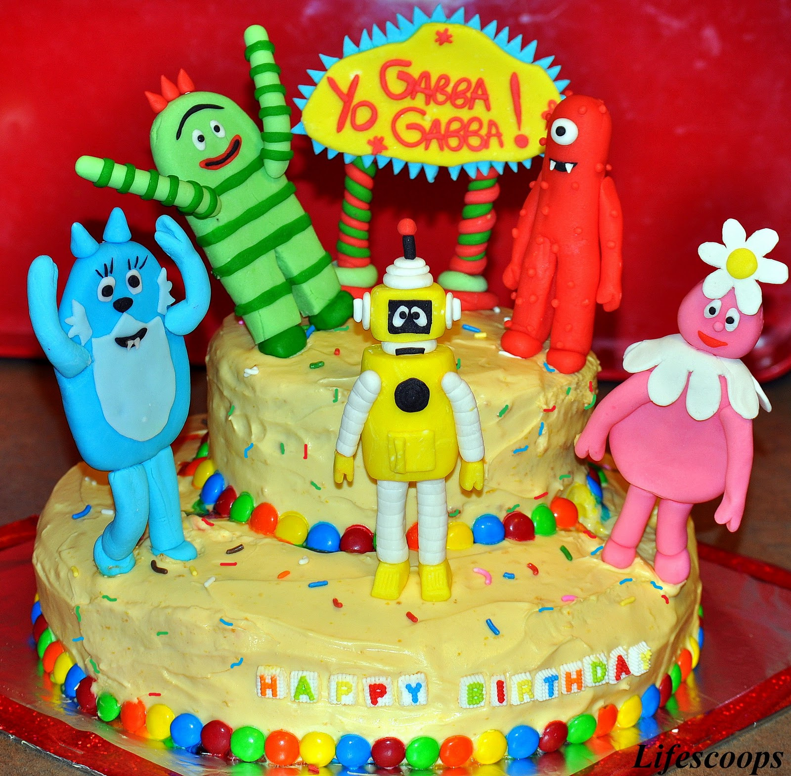 Yo Gabba Gabba Birthday Cake
 Life Scoops Yo Gabba Gabba Cake for Mikaela s 2nd