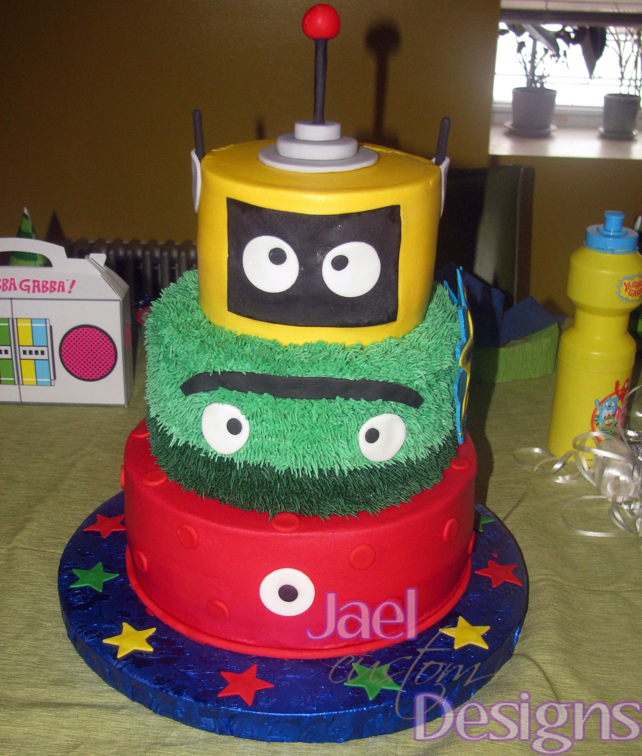 Yo Gabba Gabba Birthday Cake
 Jo Jo s Yo Gabba Gabba Birthday Cake Jen i