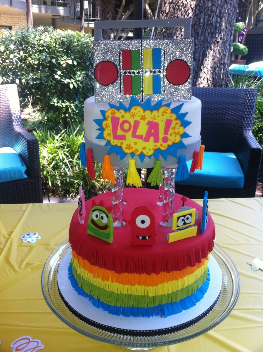 Yo Gabba Gabba Birthday Cake
 Rainbow Yo Gabba Gabba Birthday Cake CakeCentral