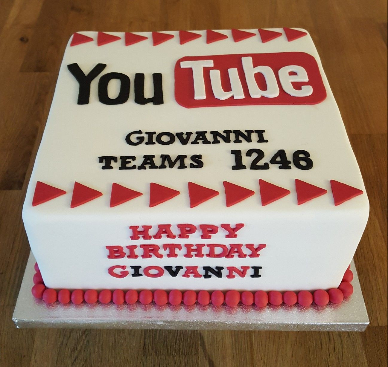 Youtube Birthday Cake
 You Tube themed birthday cake