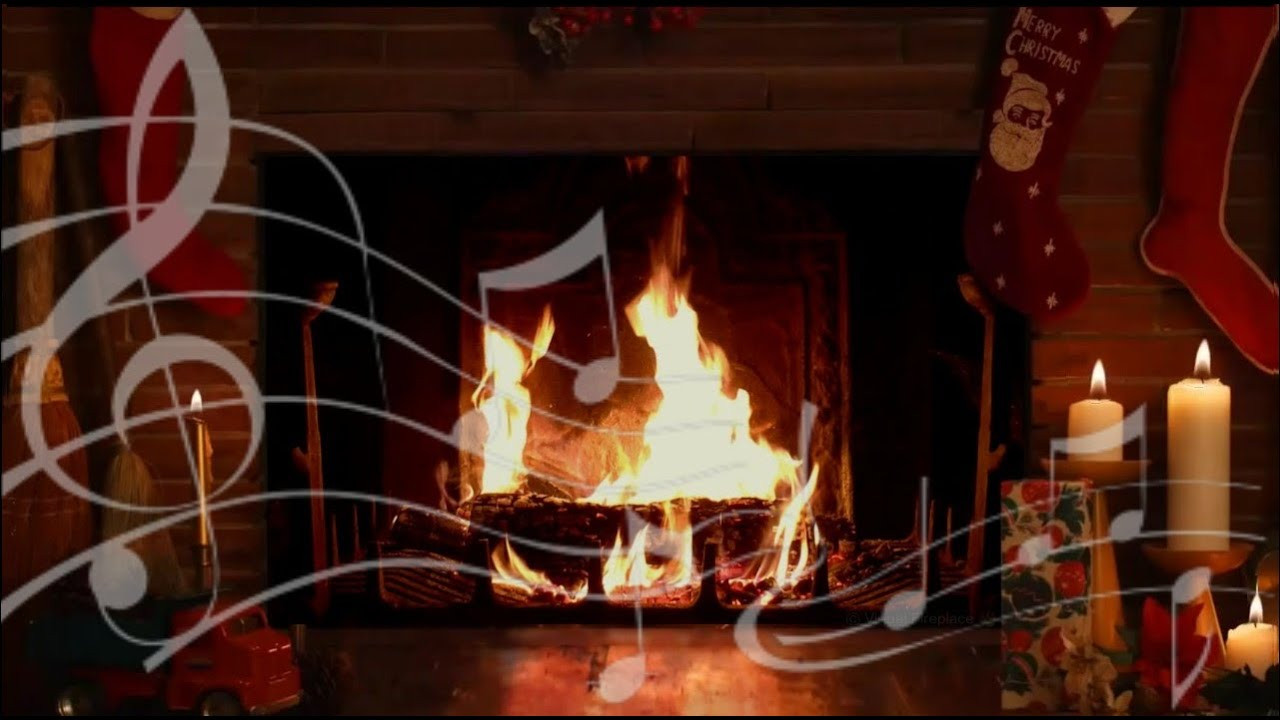 Youtube Fireplace With Christmas Music
 Cozy Yule Log Fireplace with Crackling Christmas Music