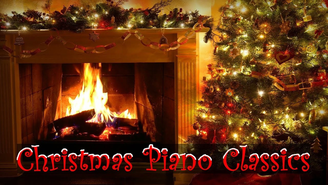 Youtube Fireplace With Christmas Music
 Christmas Piano Music with Decorated Crackling Fireplace
