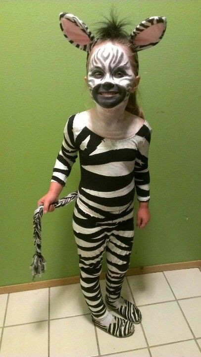Zebra Costume DIY
 Homemade zebra costume For Ava Claire