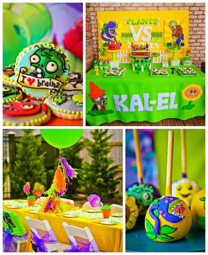Zombie Birthday Party
 Kara s Party Ideas Plants vs Zombies Themed Birthday Party