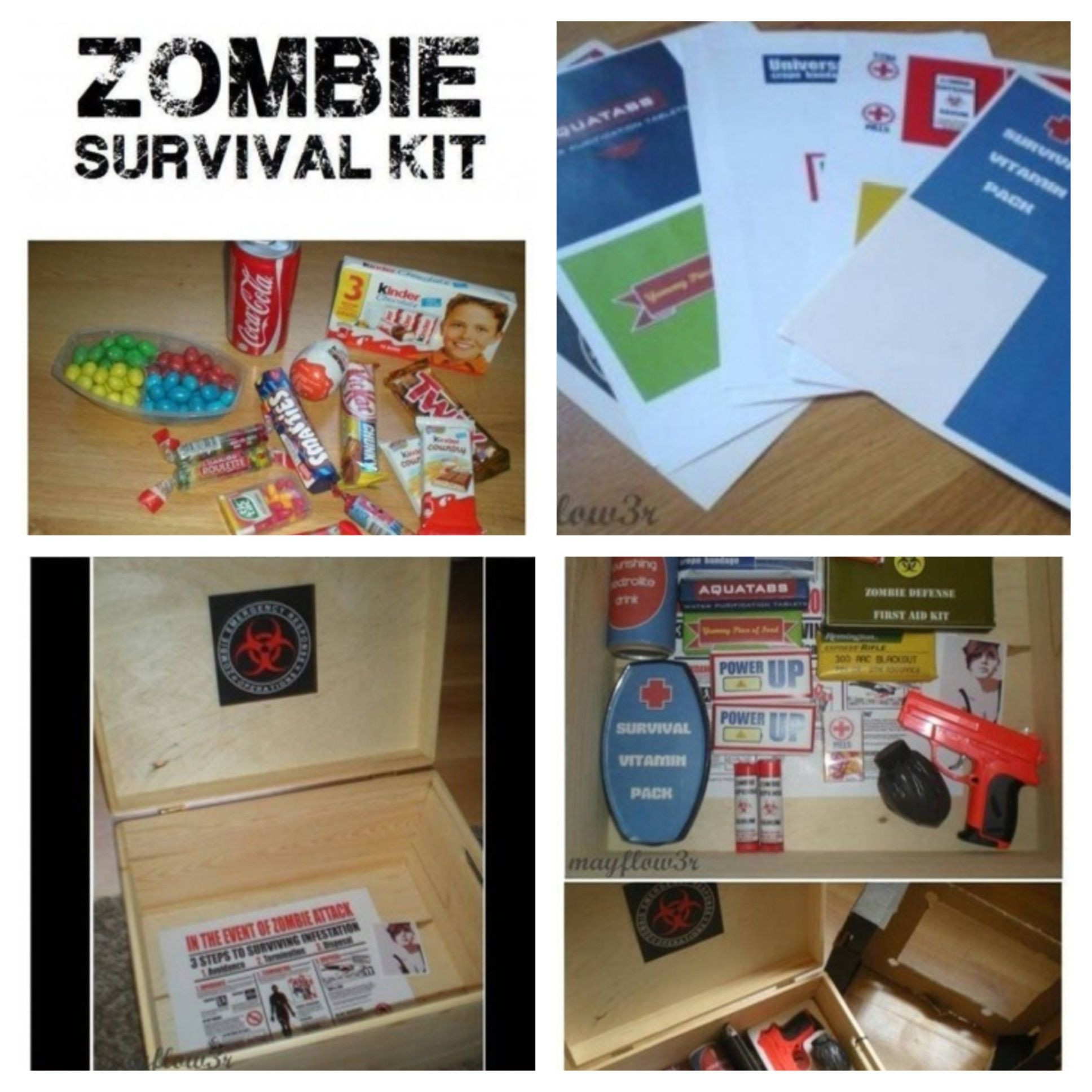 Zombie Survival Kit DIY
 DIY Zombie survival kit Zombie Gifts or Zombie