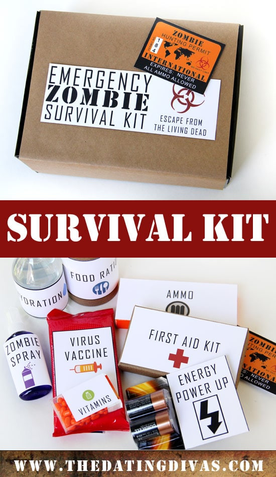Zombie Survival Kit DIY
 The Walking Dead Date Night