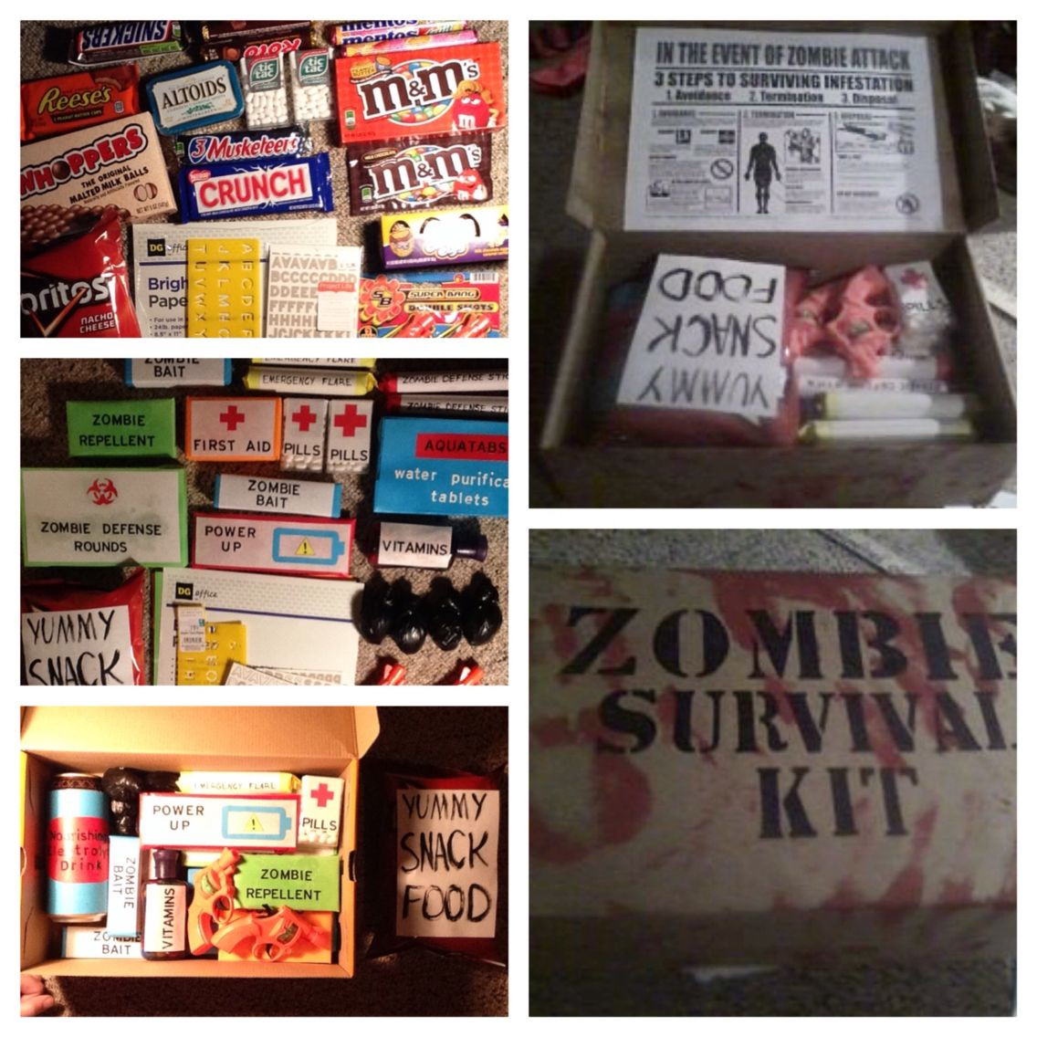Zombie Survival Kit DIY
 Zombie Survival Kit for the Boyfriend s birthday Loved