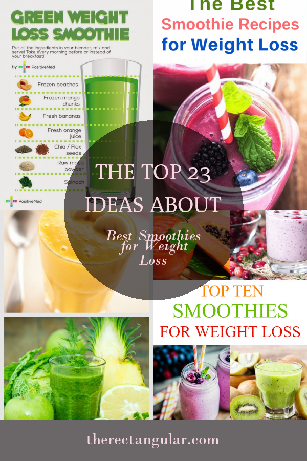 The top 23 Ideas About Best Smoothies for Weight Loss - Home, Family ...